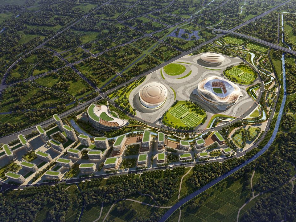 Jinan Huanghe Sports Center, Soccer Arena, China