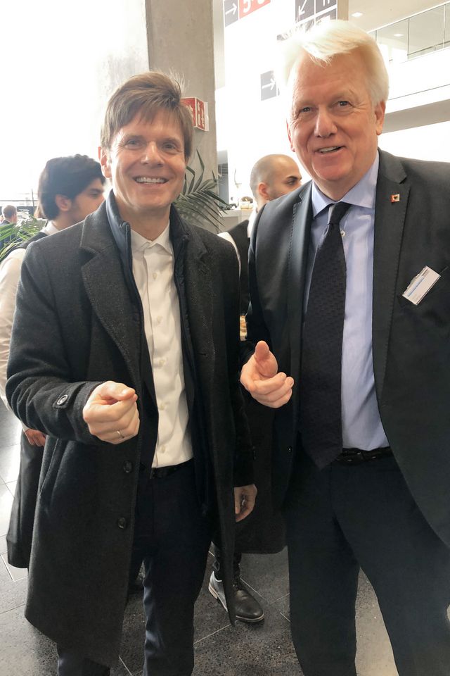 Eröffnung Messe Dortmund: HPP Senior Partner Gerhard G. Feldmeyer und Dortmunds OB Ullrich Sierau