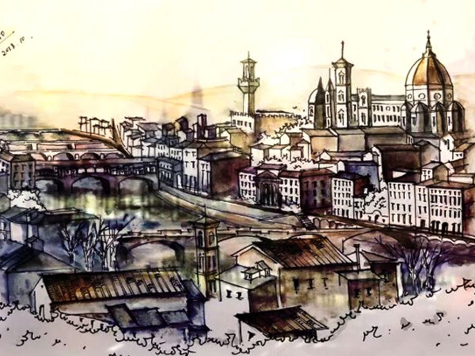 Skizze von Florenz