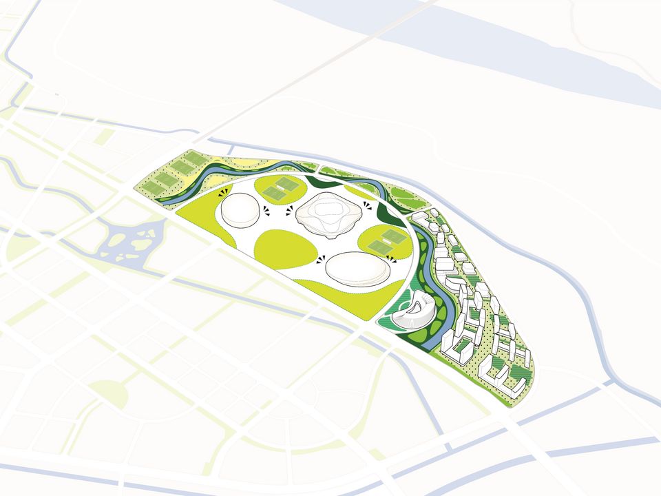 Jinan Huanghe Sports Center, Soccer Arena, China